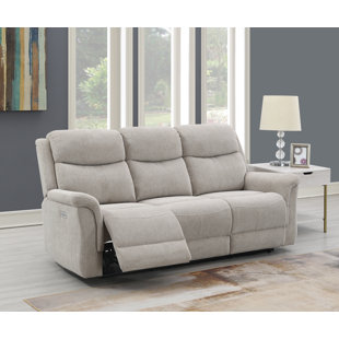 Beige Recliner Sofa With Centre Console Wayfair